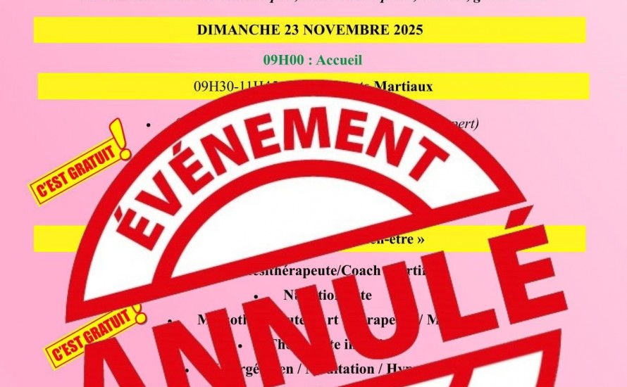 Annulation Journée 